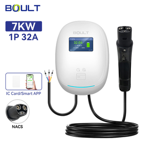 Cargador de Pared para Vehículos Eléctricos BOULT Tipo 2, Nuevo Cargador de Pared con Corriente Ajustable, Cargador EV con Clasificación IP65, Compatible con EU, GBT, TIPO 1, Tesla, 7-22KW AC - Product Image 1
