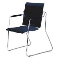 Tables et chaises d'entraînement en métal, design moderne et minimaliste, accoudoirs non pliables, mécanisme multifonctionnel, pour bureau