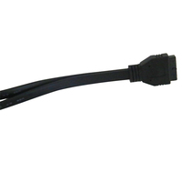 Câble de carte mère blindé en feuille de PVC avec panneau frontal, USB 3.1 Gen1/Gen2, audio HD, interrupteurs d'alimentation, longueur personnalisable - Garantie 12 mois