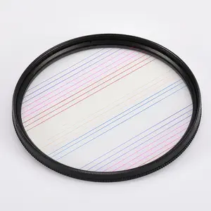 Cinematic Rainbow Streak Lens Flare Circular Camera Filter Special Effects Prism SLR Accessories