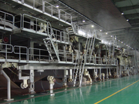 Ligne de production de papier thermique pour reçus, machine à papier spéciale à partir de pâte recyclée de type Fourdrinier, à économie d'énergie