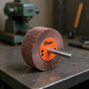 Roue à lamelles abrasives Ttake 60x15 mm, grain 60, tige de 6 mm pour le meulage - Product Image 3