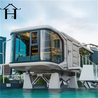 Maison préfabriquée personnalisée en conteneur de 20 pieds, modèle carré, pour hôtel, centre commercial, salle de bain, maison, bureau
