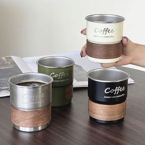 300ML 304 Stainless Steel Drinking Cup for Outdoor Camping, Portable, with Heat-resistant Cup Pad - Product Image 1