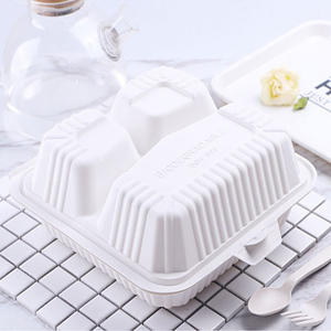 Fiambrera desechable con compartimentos, cajas estampadas personalizadas con bananas - Product Image 5