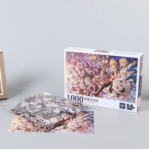 จิ๊กซอว์กระดาษลายอนิเมะ 25 สี 1000 ชิ้นต่อชุด บรรจุในกล่องของขวัญ สำหรับเด็กและผู้ใหญ่ ของเล่นคลายเครียด - Product Image 4