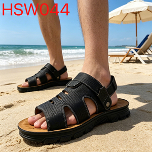 LXG,Coastal Leisure Open Heel Design Beach Shoes with Adjust Belt Pool Activity Enlarged Anti-Slip Outsole <strong>Men</strong> <strong>slippers</strong> HSW042 - Product Image 5