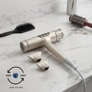 Asciugacapelli Pieghevole ad Alta Velocità BLDC con Ioni Negativi, Doppio Voltaggio, per Viaggi, Attrezzatura Professionale da Salone, Portatile per Uso Domestico - Product Image 1