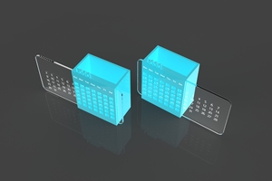 Biểu tượng tùy chỉnh <span class=keywords><strong>Acrylic</strong></span> bàn lịch với bút chì trường hợp <span class=keywords><strong>Acrylic</strong></span> bàn lịch đứng - Product Image 2