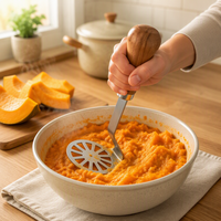Presse à patates douces portable, petit écraseur manuel en acier inoxydable pour purée de pommes de terre et de citrouille