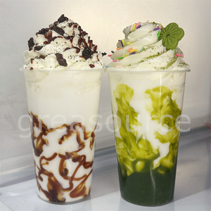 Postre Falso de Burbujas de Té Simuladas con Helado de Matcha, Sabores Surtidos, Chocolate, Galleta y Fresa, Modelo de Atrezzo para Fotografía y Fiestas - Product Image 4