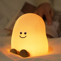 Lampe de nuit en silicone en forme de pomme de terre, douce au toucher, à intensité variable, LED, rechargeable par USB, lampe de table créative pour la décoration de la chambre des enfants