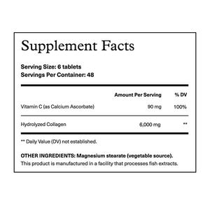 Compresse di collagene per la pelle integratore di acido ialuronico peptidi 120 Marine con vitamina C E oro sfuso avanzato 120 compressa di collagene - Product Image 2