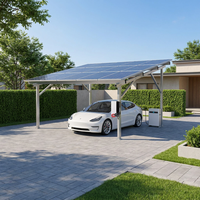 Alliage zinc-aluminium-magnésium galvanisé à chaud, garantie 25 ans, drainage intégré, accessoire pour système solaire de carport