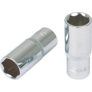 KS TOOLS 3/8" CHROMEplus Hexagonal <b>socket</b>, deep, <b>24mm</b> - Product Image 1
