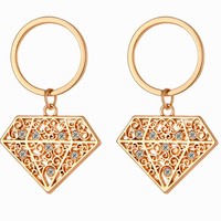 Porte-clés en forme de diamant doré pour la décoration de fête, souvenirs de mariage, porte-clés pour la fête nuptiale, cadeau de remerciement de mariage