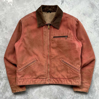 Blouson Bomber en Jean Personnalisé à Capuche Zippé pour Homme, Style Urbain Hiver avec Motif Lettres et Technique Délavée