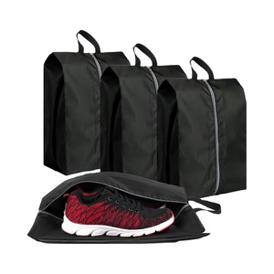 Large Fashion <b>Waterproof</b> Polyester Travel <b>Shoe</b> Bags with Zipper Closure Portable for Women & <b>Men</b> - Product Image 1