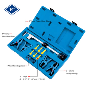Kit de 12 pinces et bouchons universels pour conduites d'injection de carburant – Ensemble d'outils professionnels pour le service des conduites de carburant automobiles - Product Image 2