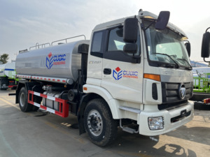 Camion-citerne d'arrosage Foton Auman 4x2 de 15 000 litres (15 m³) avec canon pour le nettoyage des rues et le lavage des routes - Product Image 6