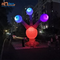 Ballon gonflable de créature d'yeux extraterrestres de 5m pour la fête de festival de musique thématique