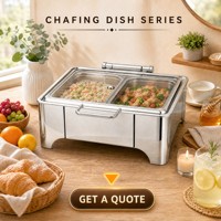 Edelstahl Chafing Dish Quadratisch Rechteckig 1 2 3 Fächer Buffet-Wärmer Gehärteter Glasdeckel Hotel Restaurant Catering