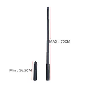 Perche à selfie télescopique de 70 cm avec stabilisateur de cardan et support de caméra invisible pour appareils photo, caméras de <span class=keywords><strong>film</strong></span> et caméras <span class=keywords><strong>d</strong></span>'<span class=keywords><strong>action</strong></span> - Product Image 3