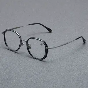 Ring Luxus hohe Qualität handgefertigte Acetat-Brillenrahmen Titan kurzsichtig optische Brillenrahmen für Männer und Frauen
