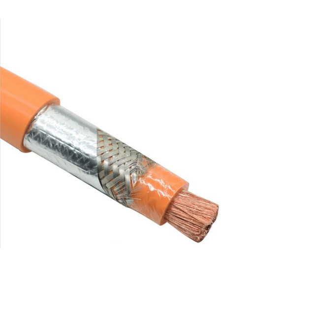 Shielded Cables on Electric Vehicle Orange Silicone Rubber High Voltage New Energy EV Cable Automotive Battery Cable EV Power Ca