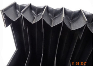 Utilisation télescopique protectrice flexible de couverture de section de tissu de preuve de la poussière d'eau pour la découpeuse de <span class=keywords><strong>laser</strong></span> - Product Image 3