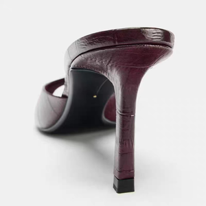 Nuova Collezione Estate 2026 Z-brand: <span class=keywords><strong>Sandali</strong></span> Sexy Versatili con <span class=keywords><strong>Tacco</strong></span> <span class=keywords><strong>Alto</strong></span>, Punta Aperta, Tinta Unita e <span class=keywords><strong>Tacco</strong></span> a Spillo - Product Image 3