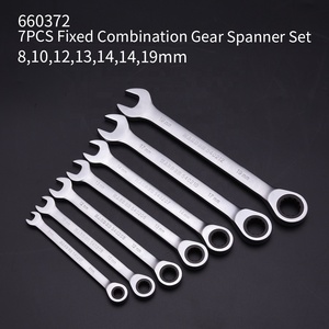 Outil professionnel 7 pièces chrome vanadium acier fixe combinaison engrenage anneau ensemble <span class=keywords><strong>de</strong></span> clés - Product Image 4