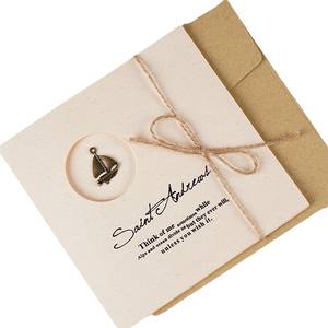 Set di Buste Decorative con Biglietto d'Auguri Stampato a Cuore e Stella a Cinque Punte in Stile Retrò, Regalo di Compleanno con Messaggio di Benedizione - Product Image 1