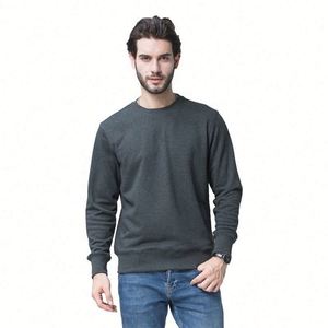 Sweat-shirts et pulls à capuche pour hommes, col rond uni, avec logo imprimé, vente en gros d'usine, broderie personnalisée, sweat-shirt vierge pas cher pour hommes - Product Image 4