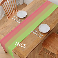 Chemin de table en polyester personnalisé avec motif Aroflux, thème arc-en-ciel gay, parfait pour la table à manger à la maison et la décoration de fête à thème