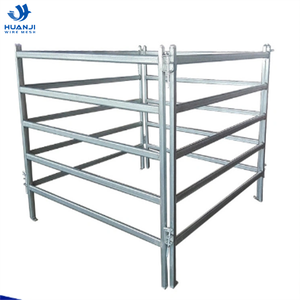 Горячая оцинкованная 4, 5, 6 рельсовая переносная панель для крупного рогатого скота овальная/круглая/квадратная трубчатая панель для лошадей, обслуживание 3D модели - Product Image 6