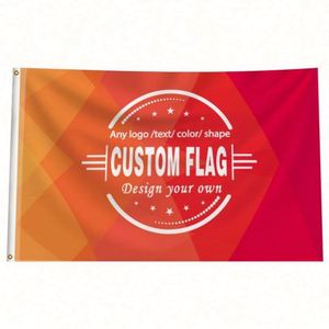 Banderas Personalizadas de Fábrica al por Mayor de Buena Calidad, con Cualquier Logotipo, Tamaño y Diseño, de Una o Dos Caras, Color Naranja - Product Image 4