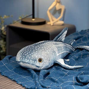 Animal en peluche-Compagnon réconfortant-Animal en peluche ultra doux Animaux de la mer-<span class=keywords><strong>Requin</strong></span> <span class=keywords><strong>baleine</strong></span> réaliste de 60cm - Product Image 6