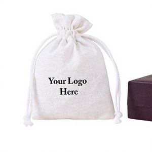 Sacs à cordon en coton personnalisés pour bijoux, mini-sacs d'emballage de produits, accessoires de marquage, événements marketing, Potli - Product Image 1