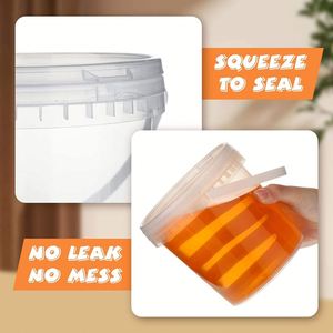 Vaso de Plástico PP de Grado Alimenticio de 800 ml con Asas y Tapas, Cubo Desechable Transparente para Té, Vasos Impresos - Product Image 3