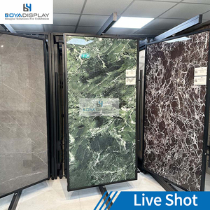 Pull-Out 360 Degree Rotating Decorative <strong>Wall</strong> Panels Ceramic Tile Slab Stone 3d Pvc Marble Sheet <strong>Display</strong> Rack Stand For Showroom - Product Image 5