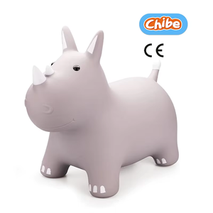 Jouets rebondissants pour enfants de haute qualité, en forme de rhinocéros, pour l'extérieur, avec service de personnalisation des couleurs et des matériaux, jouets animaux de la ferme - Product Image 6