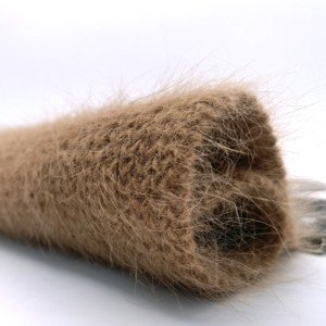 Fil de fourrure de vison Offre Spéciale <span class=keywords><strong>angora</strong></span> 14S/2, 45 couleurs populaires pour la russie, cheveux longs, fil fantaisie en vison, en stock, 70% - Product Image 1
