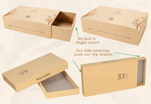 Hộp Cứng Bằng Giấy Kraft Chất Lượng Sản Xuất Tại Trung Quốc Bán Chạy Nhất Hộp Các Tông Tùy Chỉnh - Product Image 5