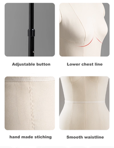 Multiช่างตัดเสื้อผ้าปรับตัดหุ่นDummyผ้าStand MedคุณภาพสูงฐานโลหะโฟมMannequinsหญิงผู้หญิง - Product Image 6