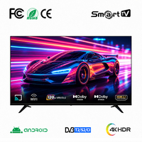 32-100 Zoll 4K UHD Smart LED LCD Fernseher, ultradünner rahmenloser Fernseher, Heimunterhaltungs-Flachbildfernseher für Wohnzimmer und Schlafzimmer