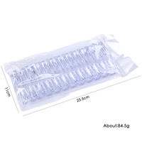 Échantillons de présentation d'ongles transparents 120 pièces/sac – Nuancier d'ongles en bois massif haute transparence pour l'affichage des vernis gel UV
