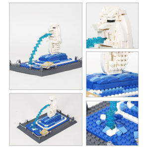 Wange 4218 Merlion Singapur, Bloques de Construcción Creativos MOC, Modelo de Ladrillos para Niños, Juego de Bloques de Construcción Educativos, Bloques de Juguete Decorativos - Product Image 5