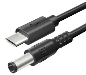 PD 120W USB C זכר ל-DC5.5*2.1MM 5V3A כבל בדיקת טעינת מתח 1m