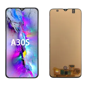 จอ LCD OLED AMOLED สำหรับ Samsung Galaxy A30s A307ชุดประกอบดิจิไทเซอร์หน้าจอ LCD จอแสดงผล LCD LCD LCD OLED